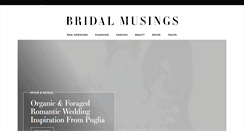Desktop Screenshot of bridalmusings.com