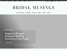 Tablet Screenshot of bridalmusings.com